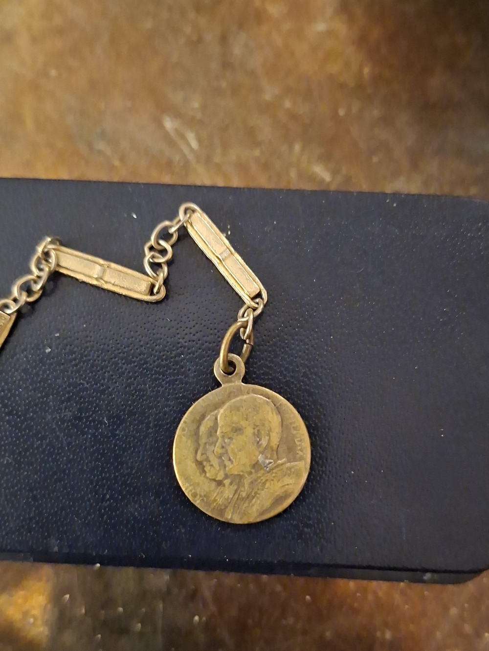 Edwardian Watch Chain Roma Fob - Picture 2 of 3